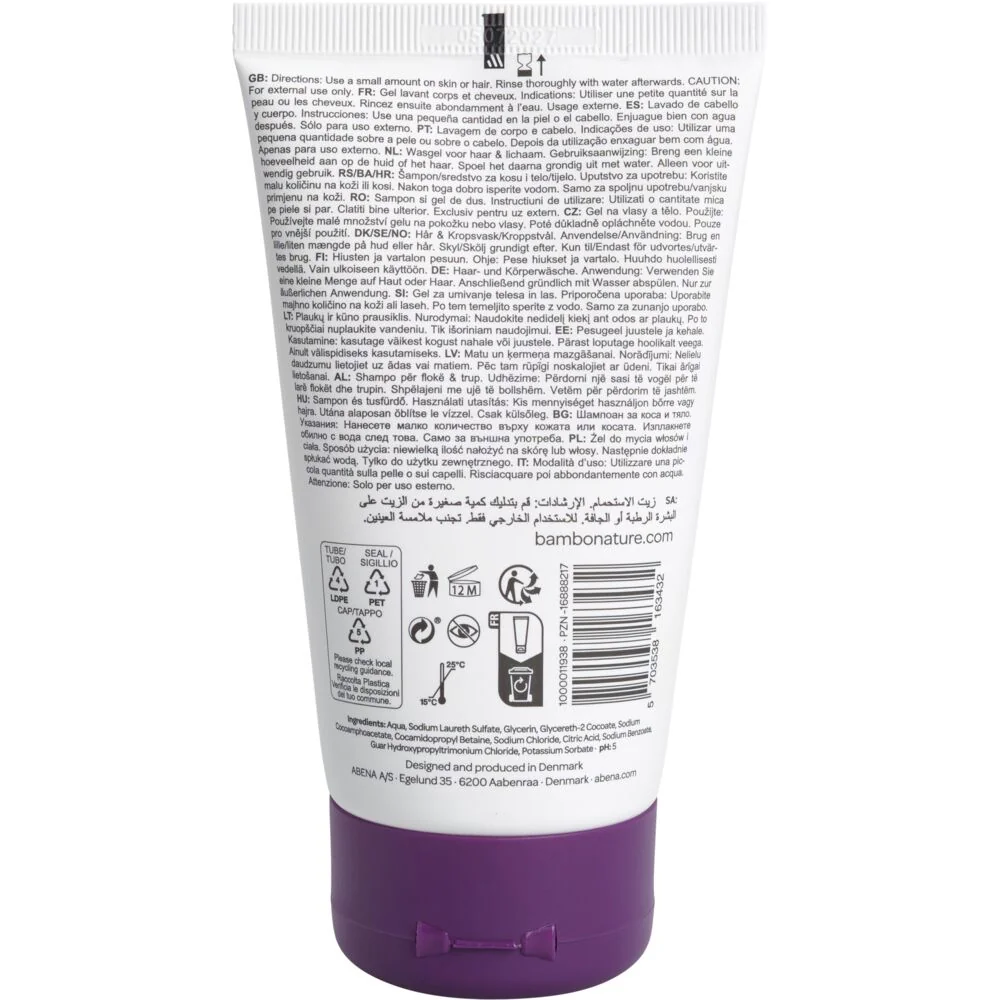 Gel pentru spalare corp si par 2in1 pentru copii, 150ml, Bambo Nature