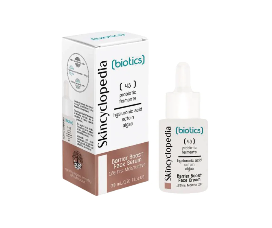 Ser facial hidratant cu acid hialuronic ectoina si squalene Biotics, 30ml, Skincyclopedia