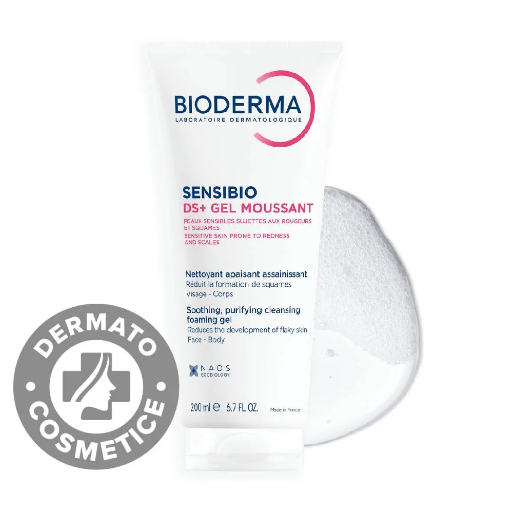 Gel spumant Sensibio DS+, 200ml, Bioderma