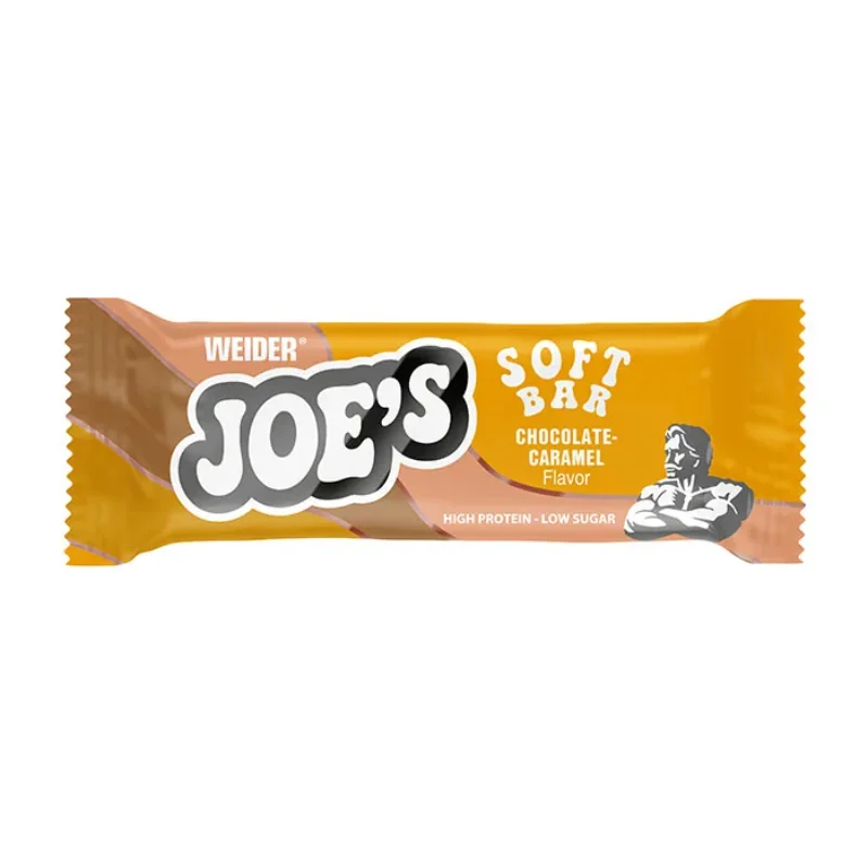 Baton proteic cu aroma de Choclate Caramel  Joe's Soft Bar, 50g, Weider