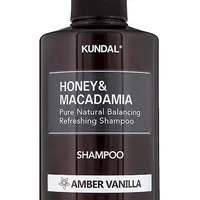 Sampon hipoalergenic natural si extra-hidratant cu miere si macadamia Amber Vanilla, 500ml, Kundal