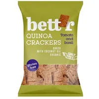 Crackers cu quinoa, rosii si busuioc fara gluten Bio, 100g, Bettr