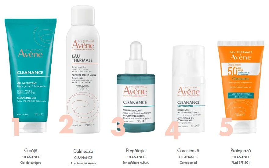 rutina de ingrijire ser Cleanance Avene rutina de ingrijire ser Cleanance Avene