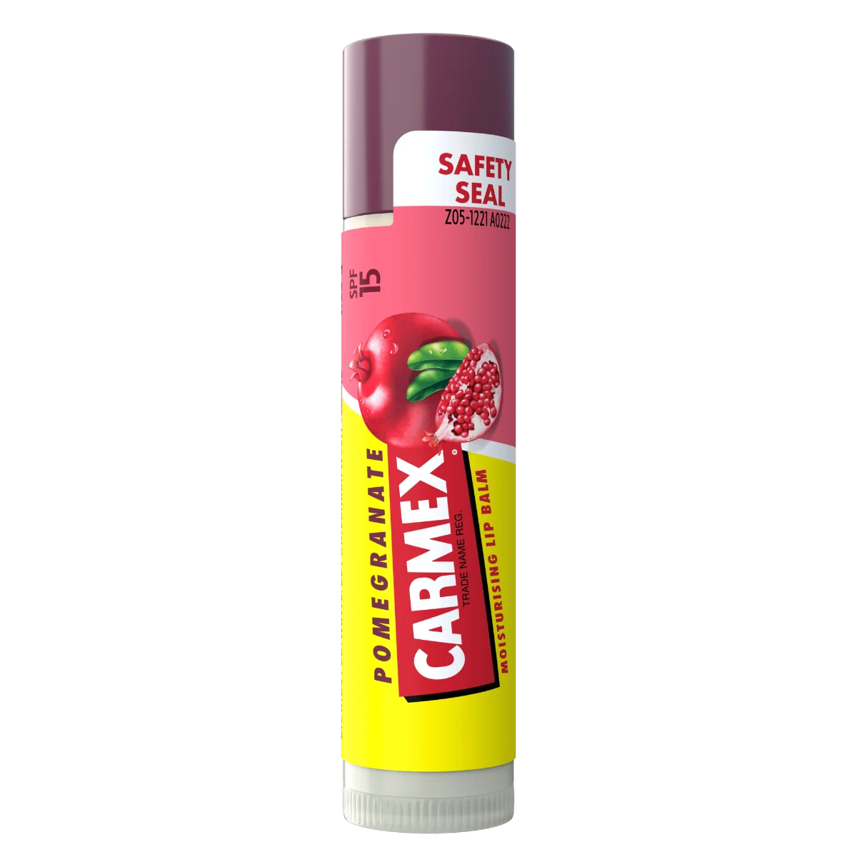 Balsam reparator pentru buze uscate si crapate cu aroma de rodie SPF15, 4.25g, Carmex