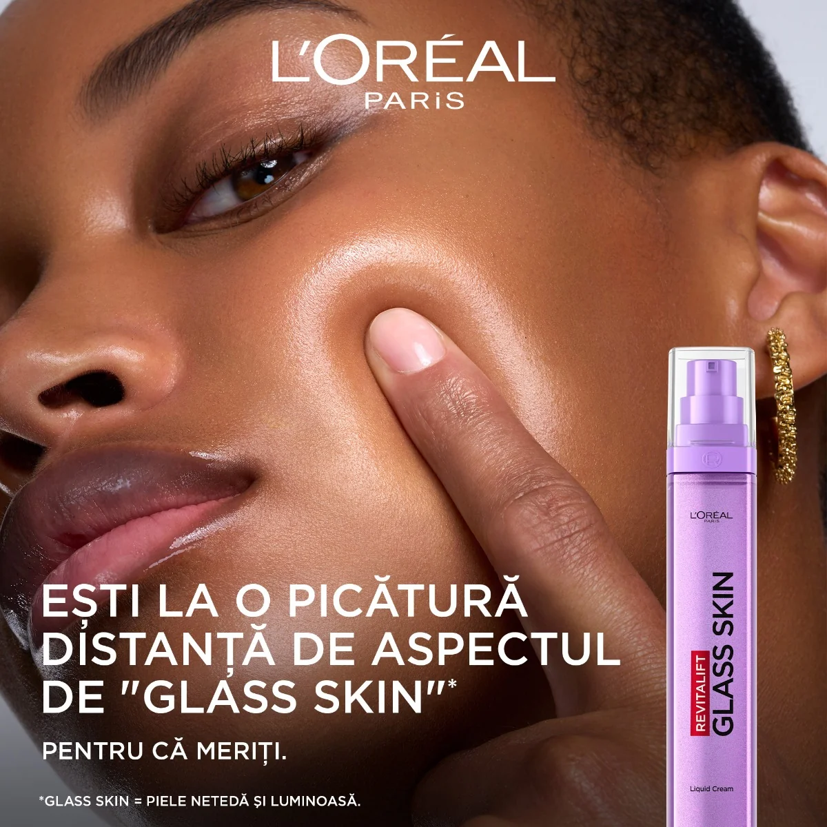 Crema iluminatoare Revitalift Glass Skin, 50ml, L'Oreal Paris