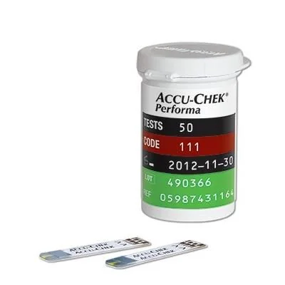 Teste glucometru Accu-Chek Performa, 50 bucati, Roche