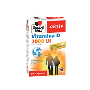Vitamina D 2000UI Aktiv, 30 capsule, Doppelherz 