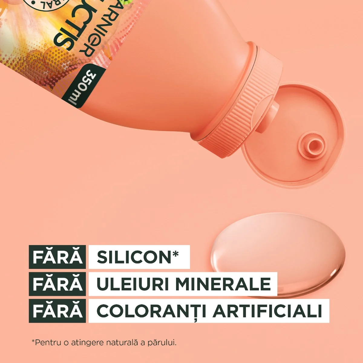 Sampon pentru stralucire si volum Hair Food Ananas, 350ml, Fructis