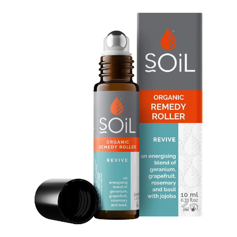 Roll-On Bio Revive Amestec Energizant si Echilibrant cu uleiuri esentiale, 10ml, Soil