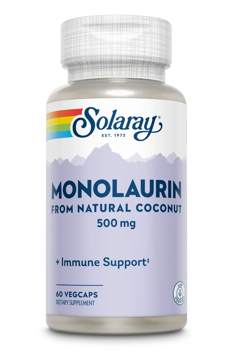 Monolaurin Solaray 500 mg, 60 capsule, Secom
