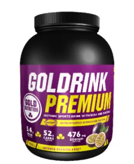 Goldrink Premium + BCAA’S cu aroma de fructul pasiunii, 750g, Gold Nutrition