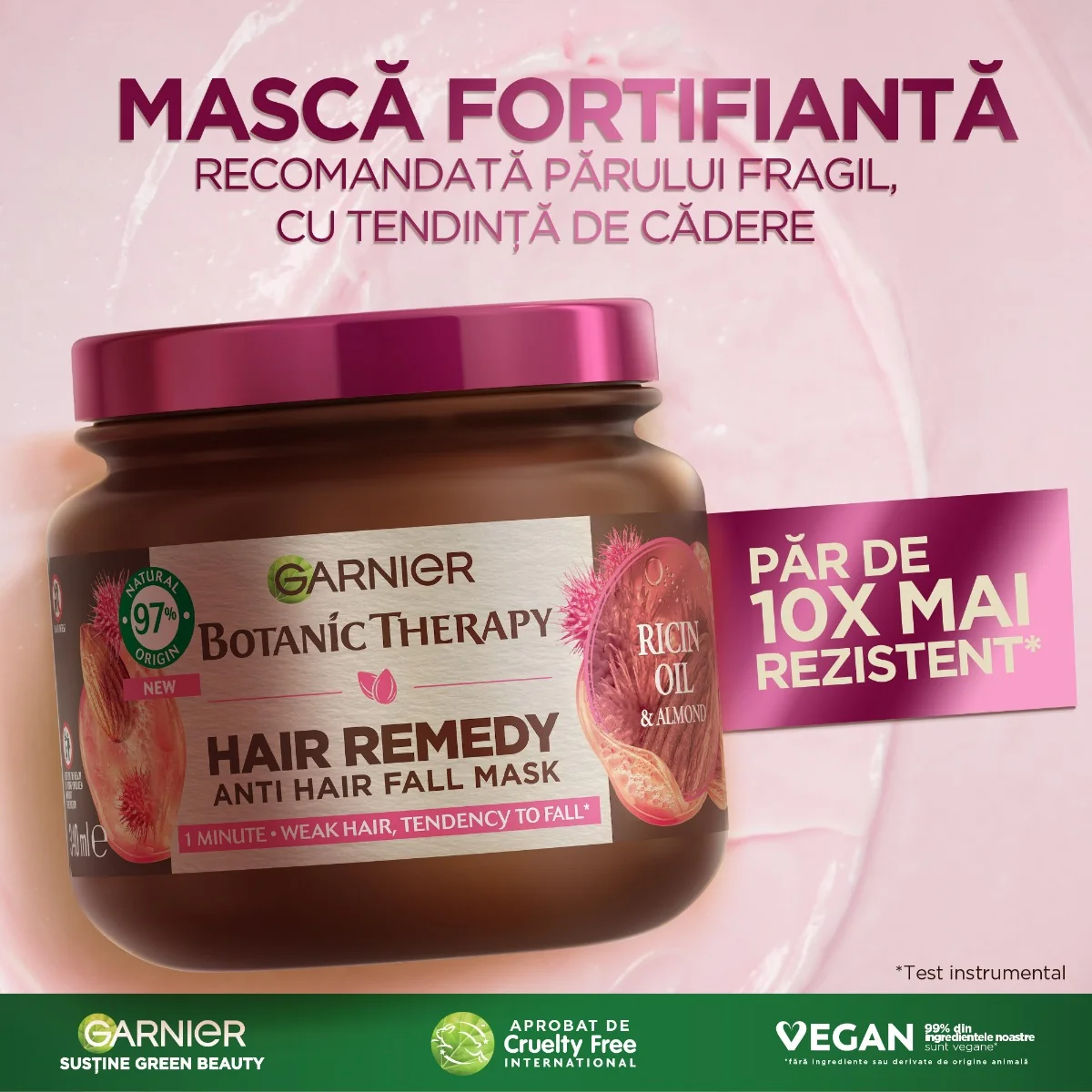 Masca pentru par fragil cu tendinta de cadere Botanic Therapy, 340ml, Garnier