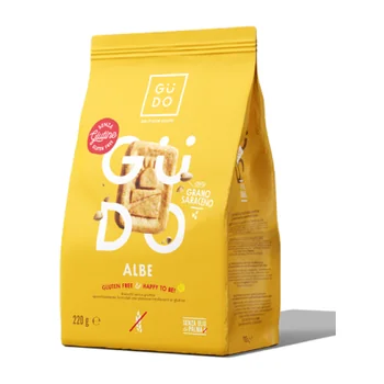 Biscuiti cu hrisca fara gluten Albe, 220g, Gudo