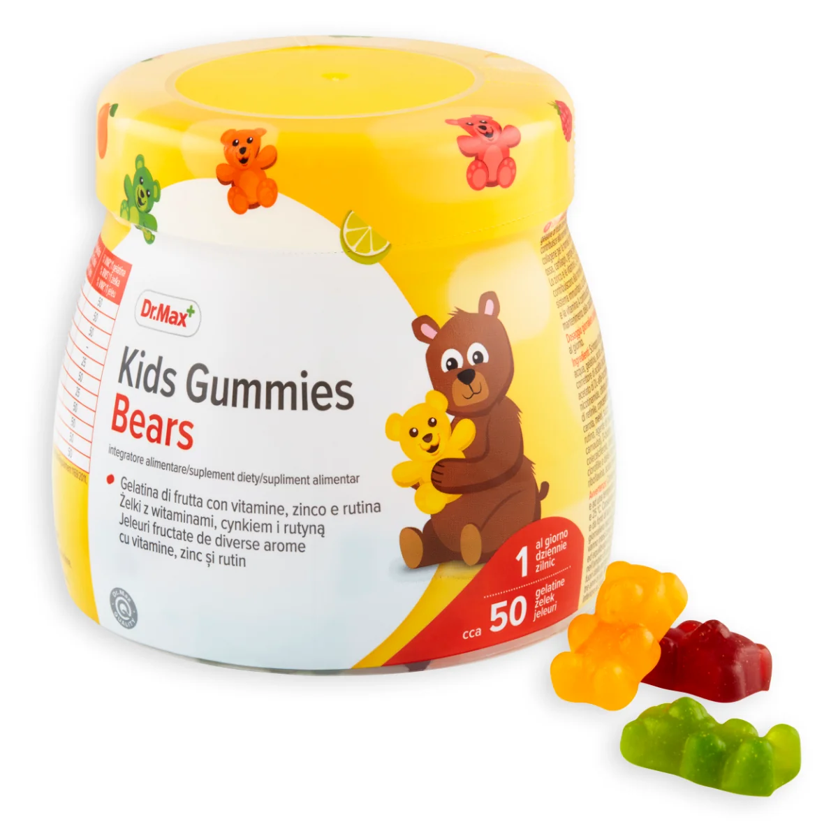Dr. Max Jeleuri cu vitamine pentru copii, 50 jeleuri