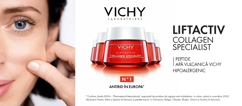 Crema antirid de zi pentru toate tipurile de ten Liftactiv Collagen Specialist, 50ml, Vichy
