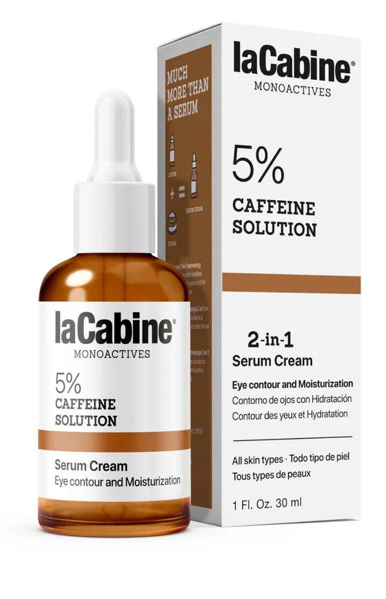 Ser-crema pentru conturul ochilor 5% Caffeine Monoactives, 30ml, La Cabine 