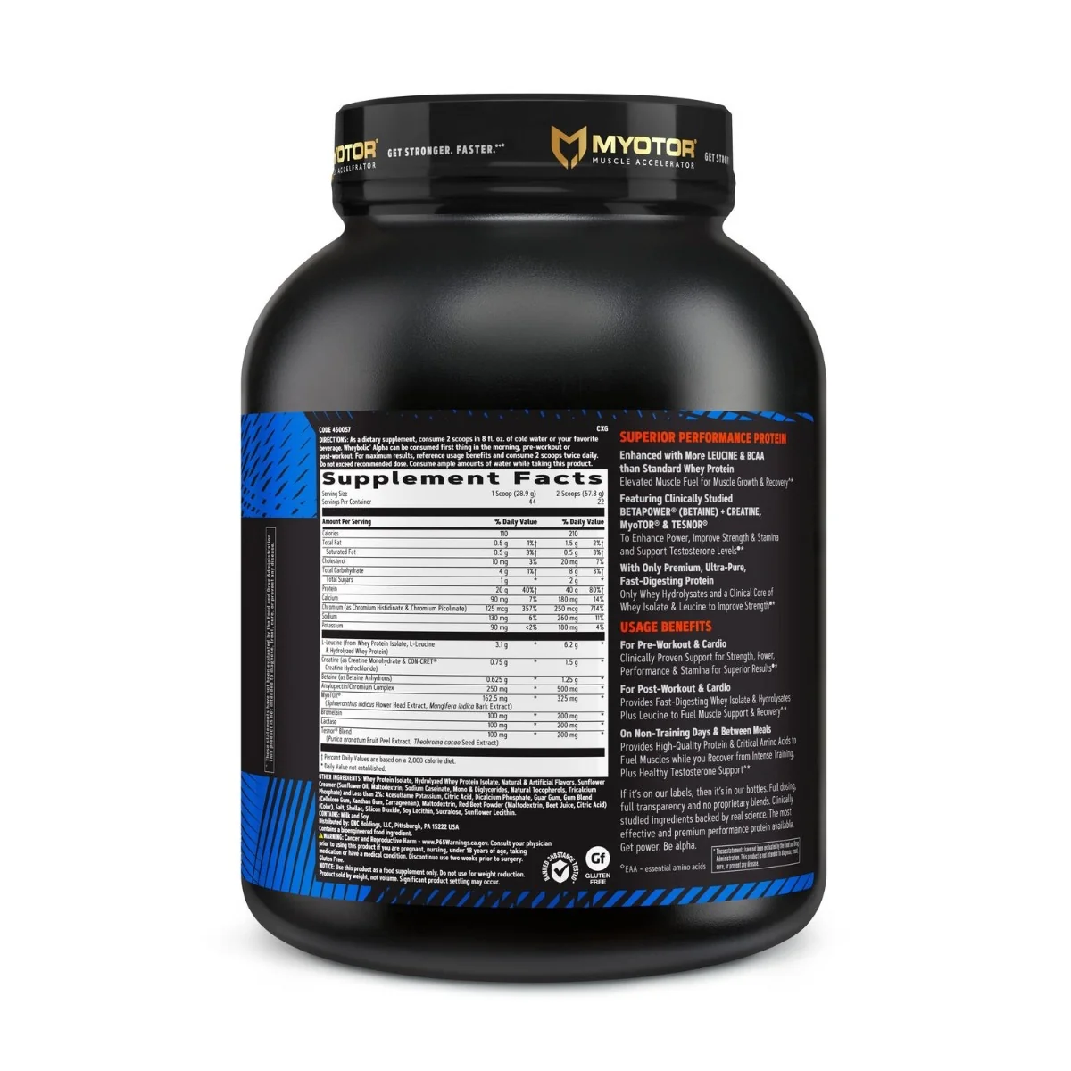 Proteina din zer cu aroma de capsuni si frisca AMP Wheybolic AMP Wheybolic, 1271.6g, GNC