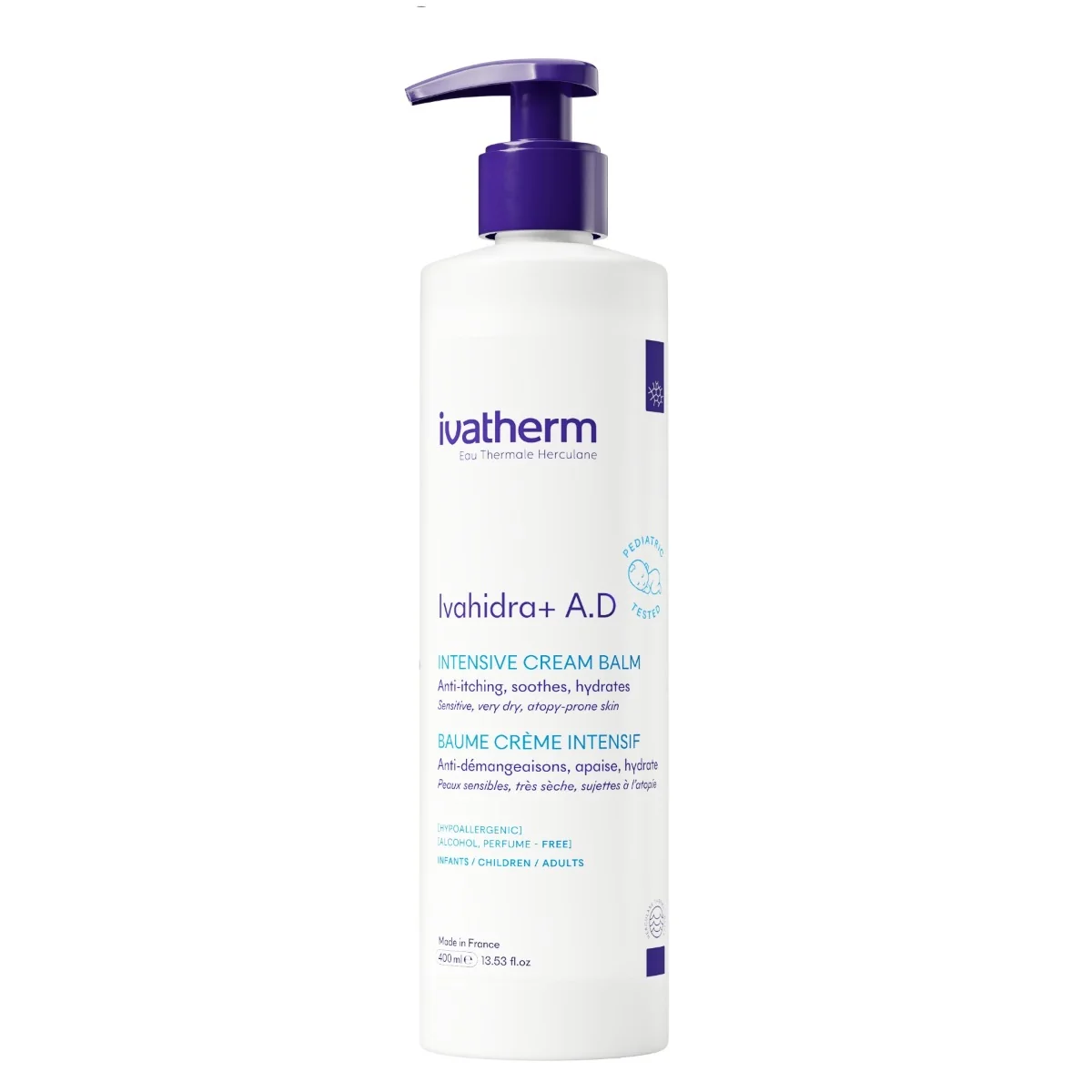 Crema balsam intens emolienta Ivahidra+ A.D, 400ml, Ivatherm