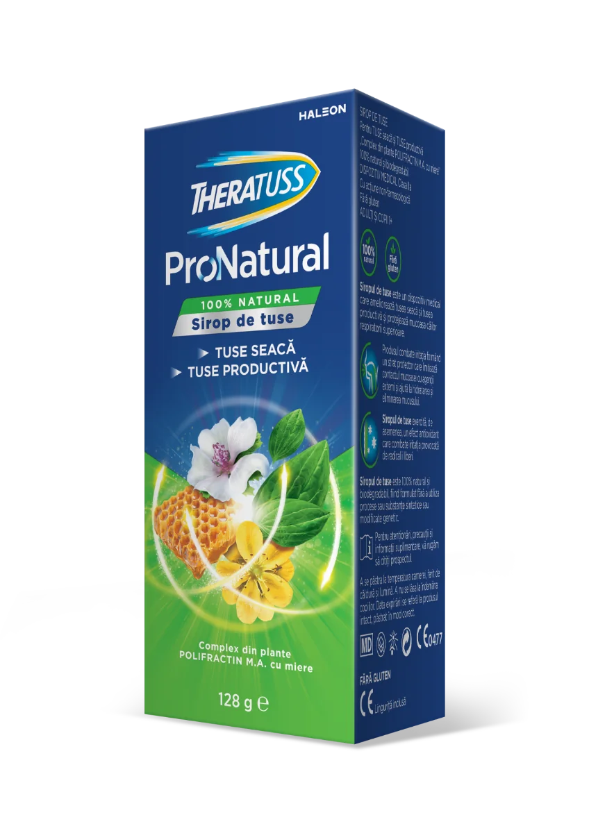 Sirop Theratuss ProNatural, 128g, Haleon