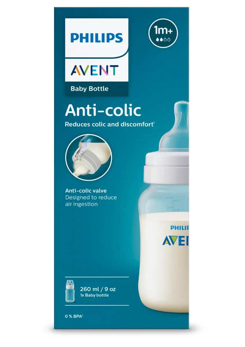 Biberon anti-colici pentru +1 luni Natural Response SCY103/01, 260ml, Philips Avent 