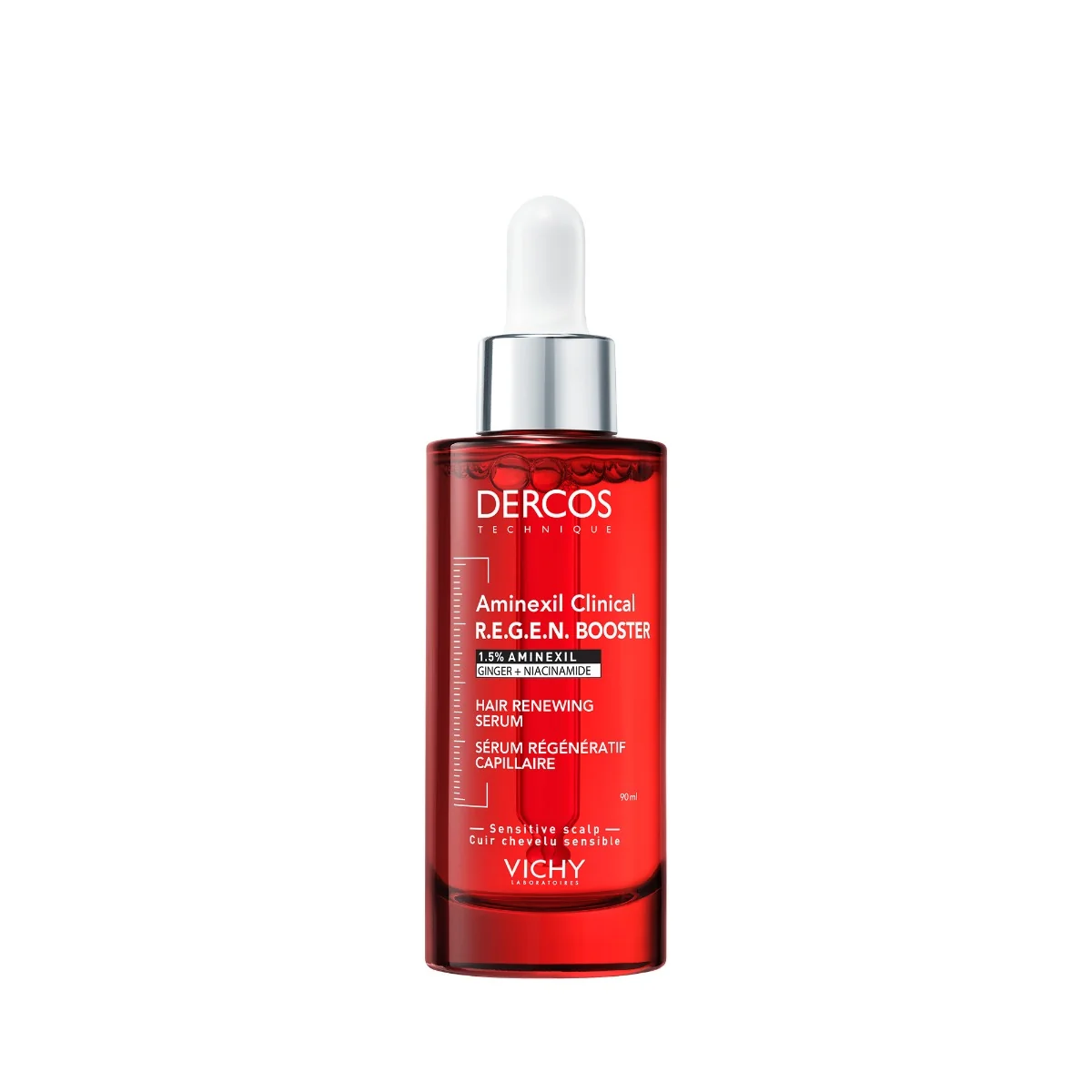 Serum capilar cu efect de regenerare Aminexil Clinical R.E.G.E.N Booster Dercos, 90ml, Vichy