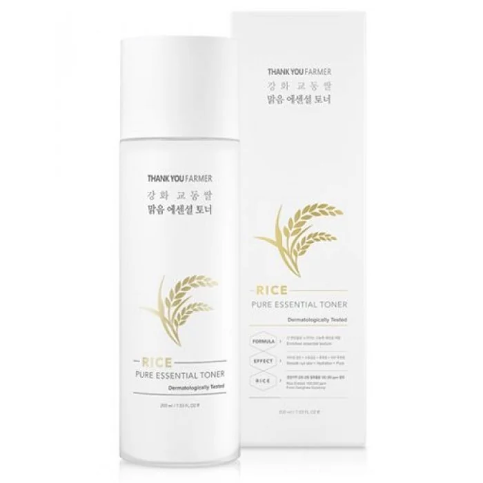 Lotiune tonica Rice Pure, 200ml, Thank You Farmer