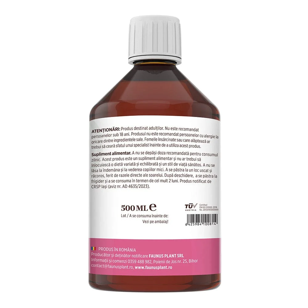 Colagen lichid pentru piele si par Colagenus Frumusete, 500ml, Faunus Plant