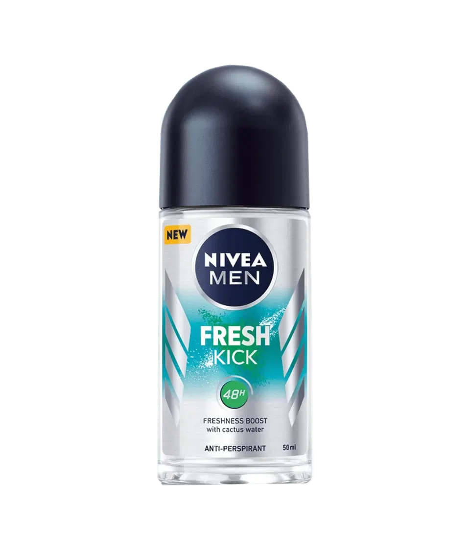 Deodorant roll-on pentru barbati Fresh Kick, 50ml, Nivea