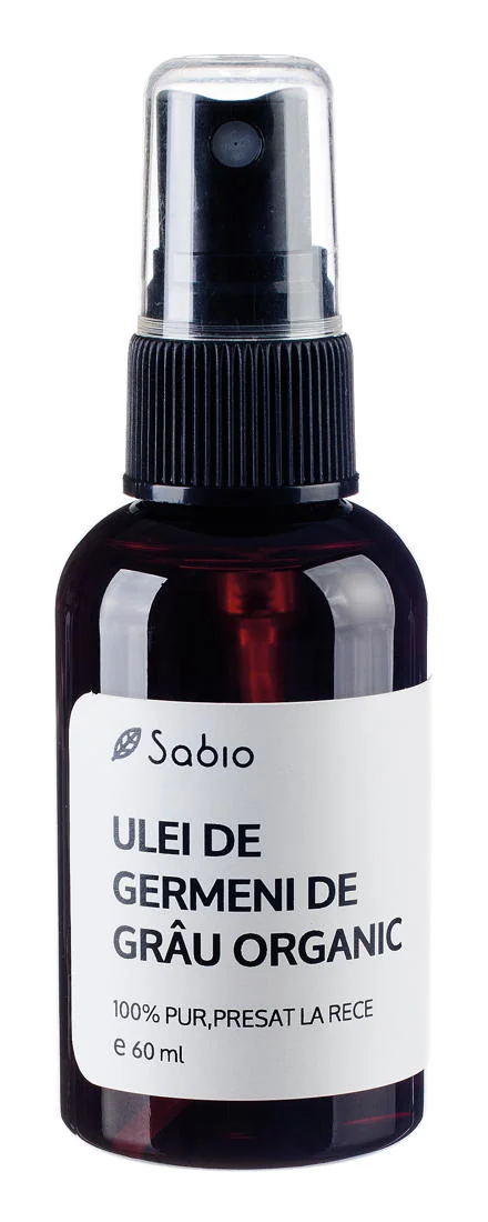 Ulei de germeni de grau organic, 60ml, Sabio