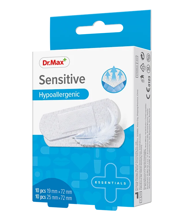 Dr. Max Plasturi sensitive 19 x 72mm 25 x 72mm, 20 bucati