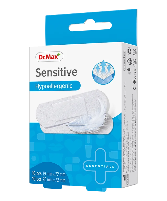 Dr. Max Plasturi sensitive 19 x 72mm 25 x 72mm, 20 bucati