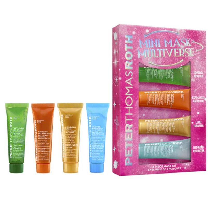Set Masti de fata Mini Mask Multiverse, 4 x 14ml, Peter Thomas Roth