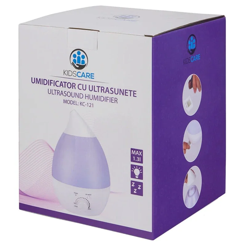 Umidificator de aer cu ultrasunete si aromaterapie KC121, 1 bucata, KidsCare 