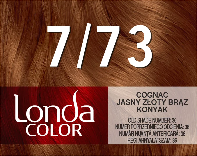 Vopsea de par permanenta 7/73 Blond coniac, 110ml, Londa
