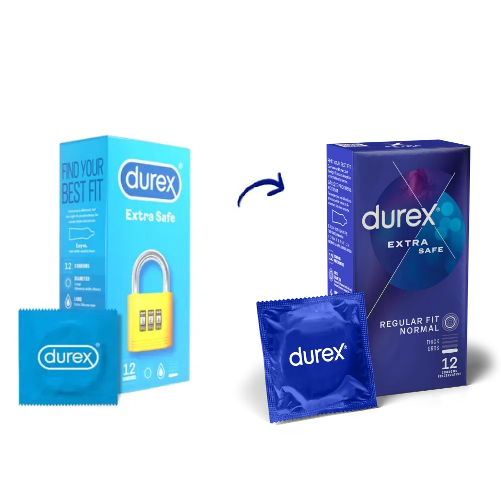 Prezervative Extra Safe, 12 bucati, Durex