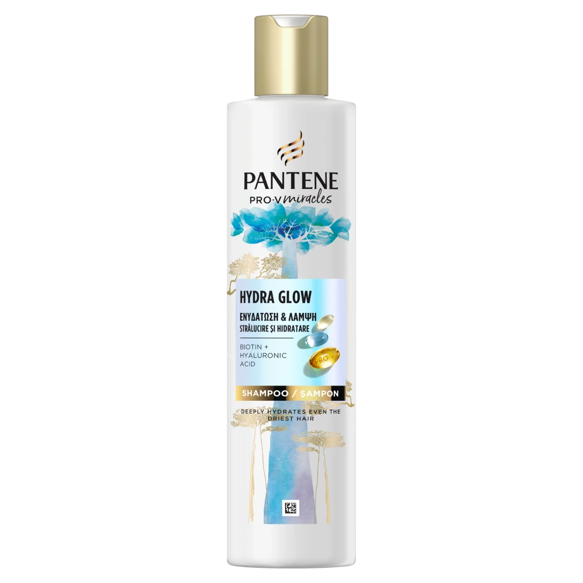 Sampon pentru par uscat si deshidratat cu biotina Pro-V Miracles Hydra Glow, 250ml, Pantene