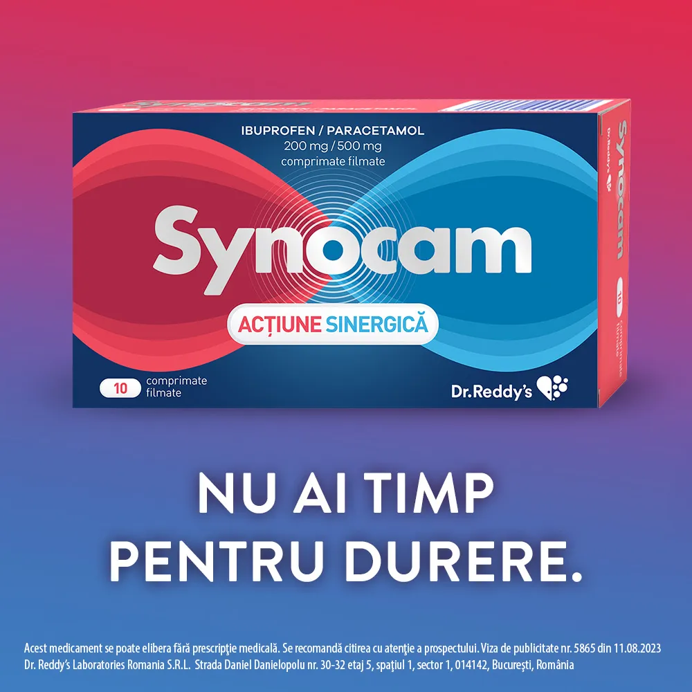 Synocam 200mg/500mg, 10 comprimate 