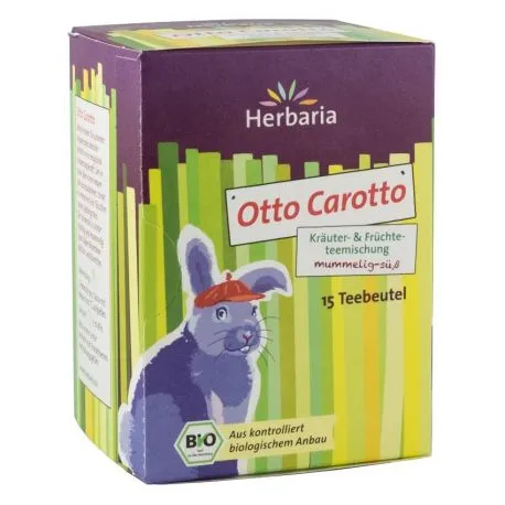 Ceai bio din plante si fructe Otto Carotto, 15 plicuri, Herbaria