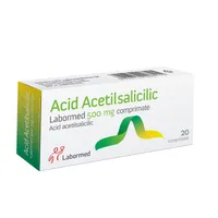 Acid Acetilsalicilic 500 mg, 20 comprimate, Labormed