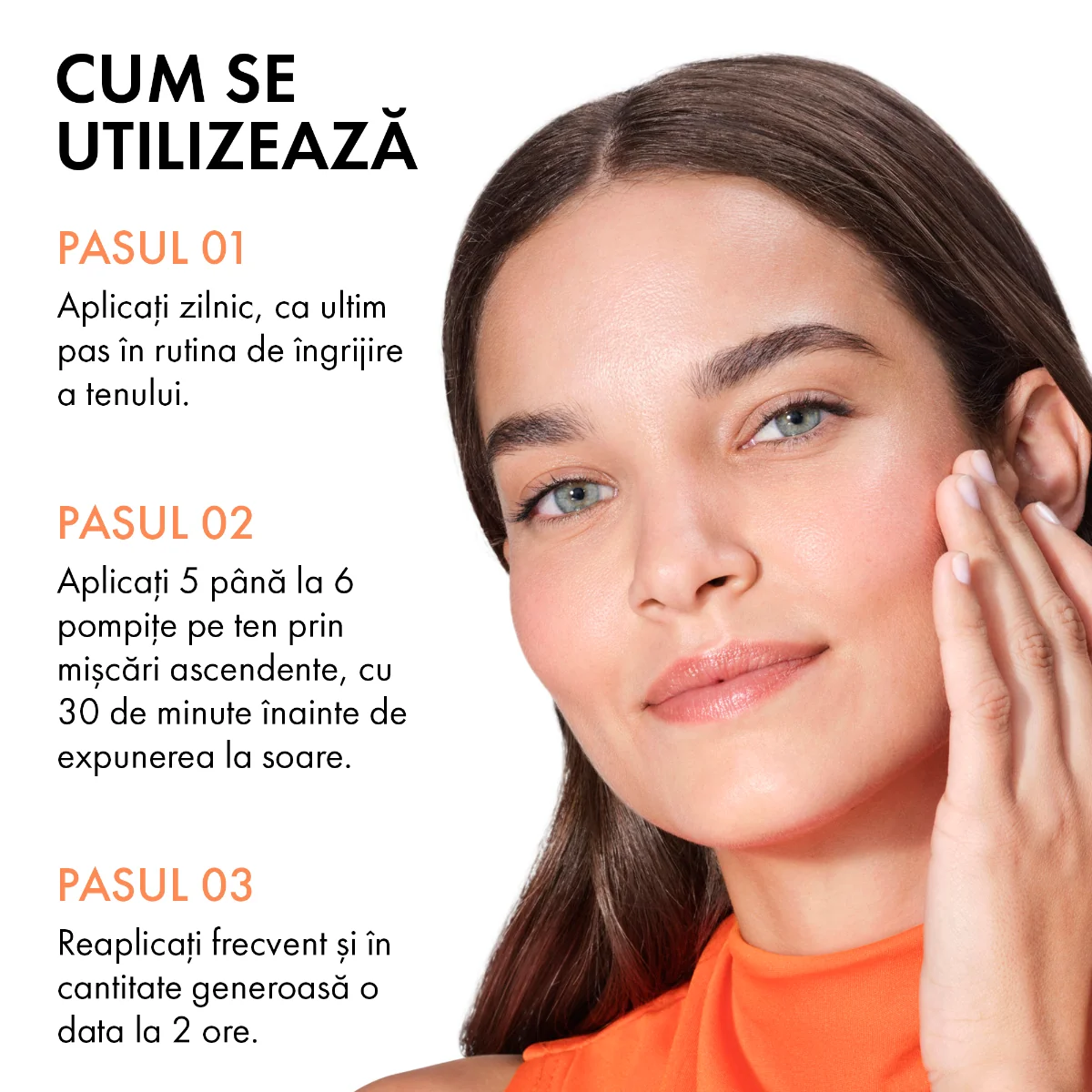 Fluid colorat apos anti-fotoimbatranire cu SPF50+ Capital Soleil UV-AGE DAILY, 40ml, Vichy