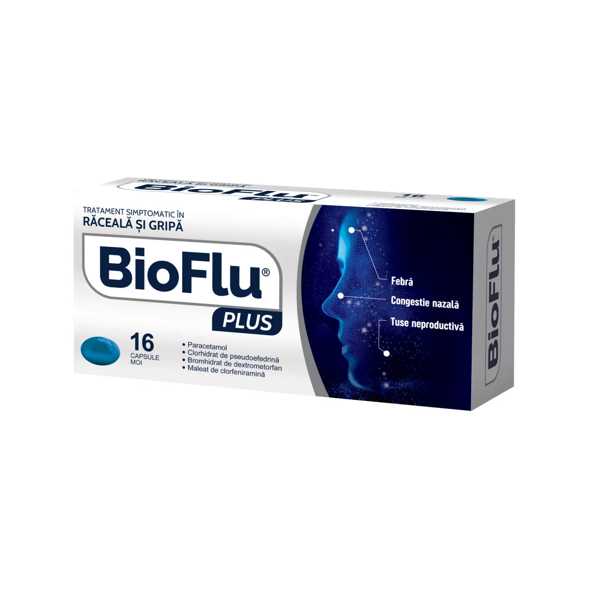 Bioflu Plus, 16 capsule, Biofarm