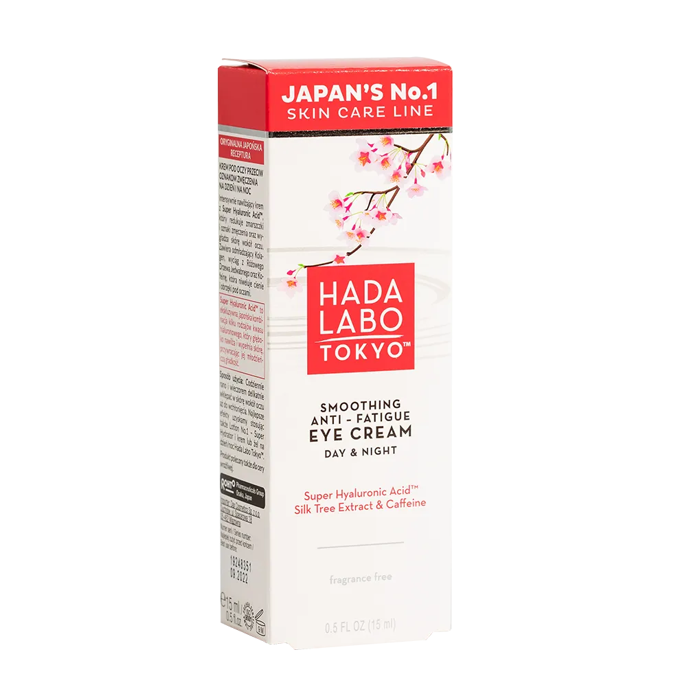 Crema anti-oboseala pentru ochi cu Super Acid Hyaluronic, extract de arbore de matase si cafeina, 15ml, Hada Labo