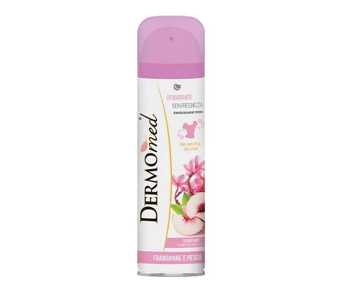 Spray deodorant cu frangipane si piersica alba, 150ml, Dermomed