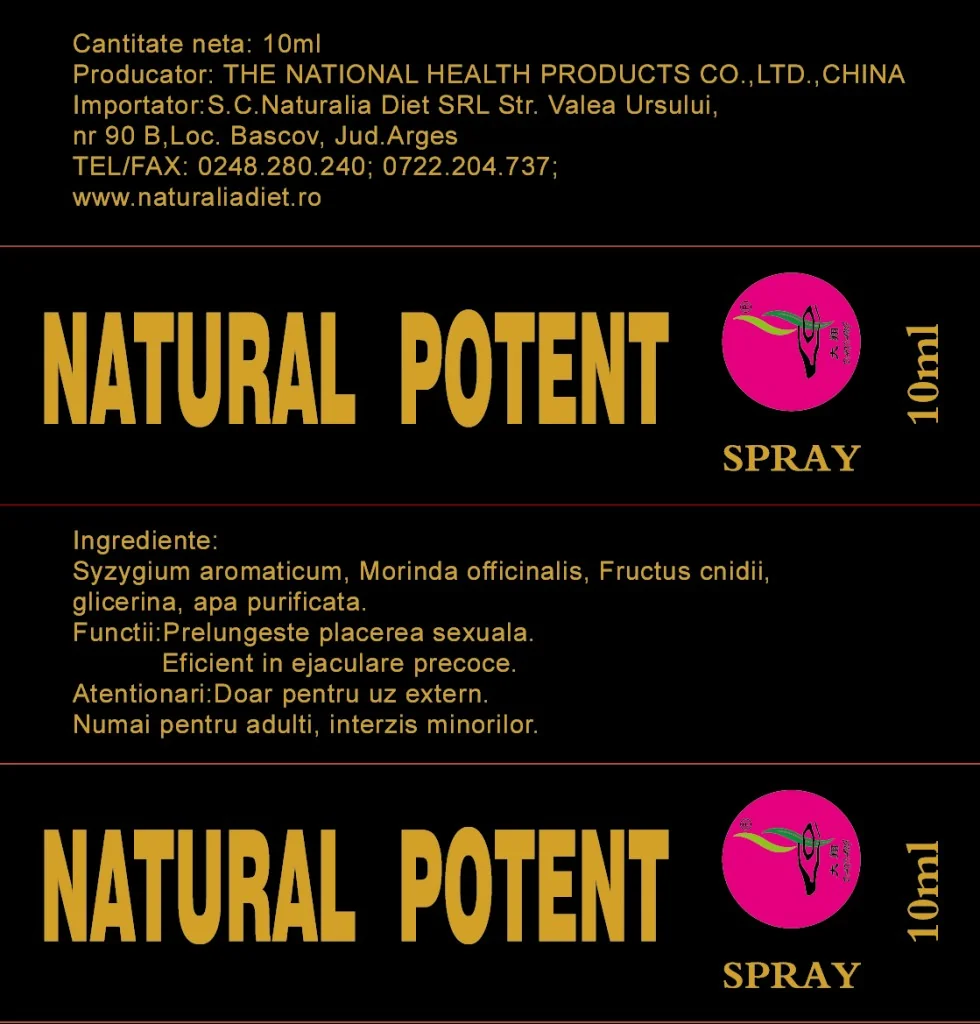 Spray Natural Potent, 10ml, Naturalia Diet