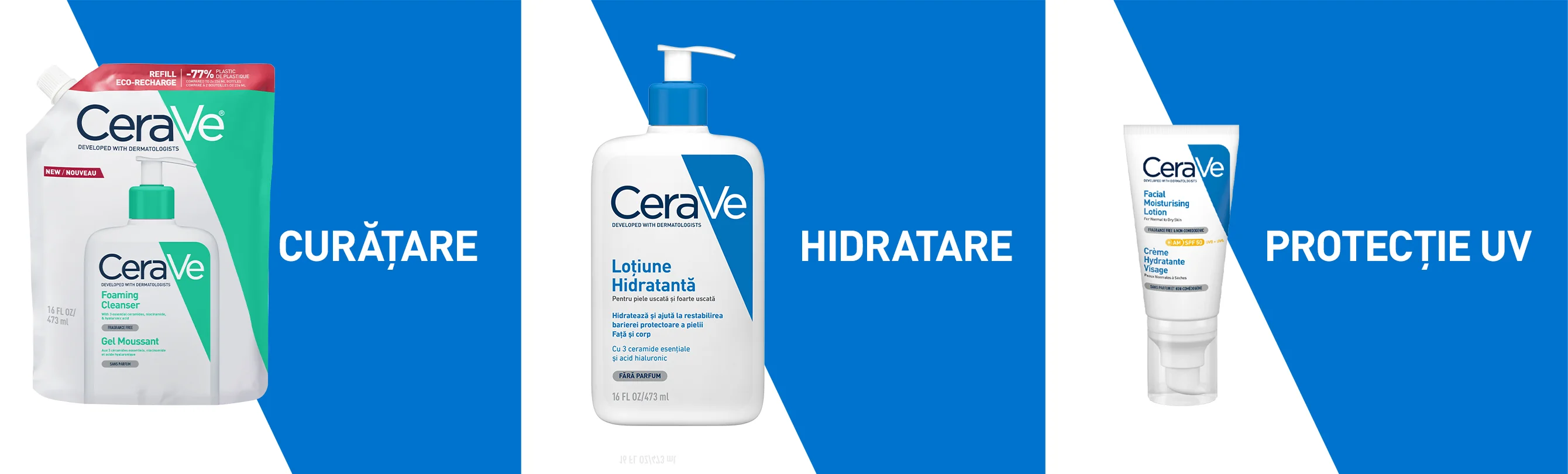 Rezerva Gel de curatare spumant piele normal-grasa, 473ml, CeraVe Mod de utilizare