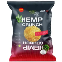 Snack proteic cu paprika Hemp Crush, 100g, Veggy Crush