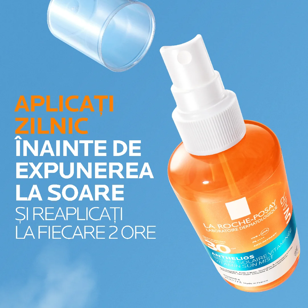 Spray solar cu Vitamine SPF30 Anthelios UVAir, 200ml, La Roche-Posay