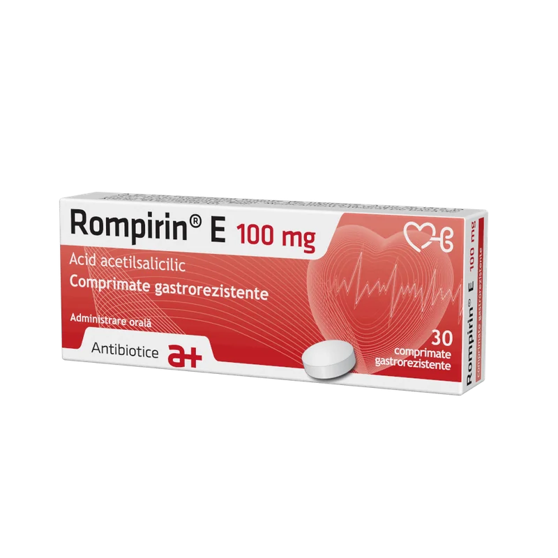 Rompirin E 100 mg, 30 comprimate gastrorezistente, Antibiotice