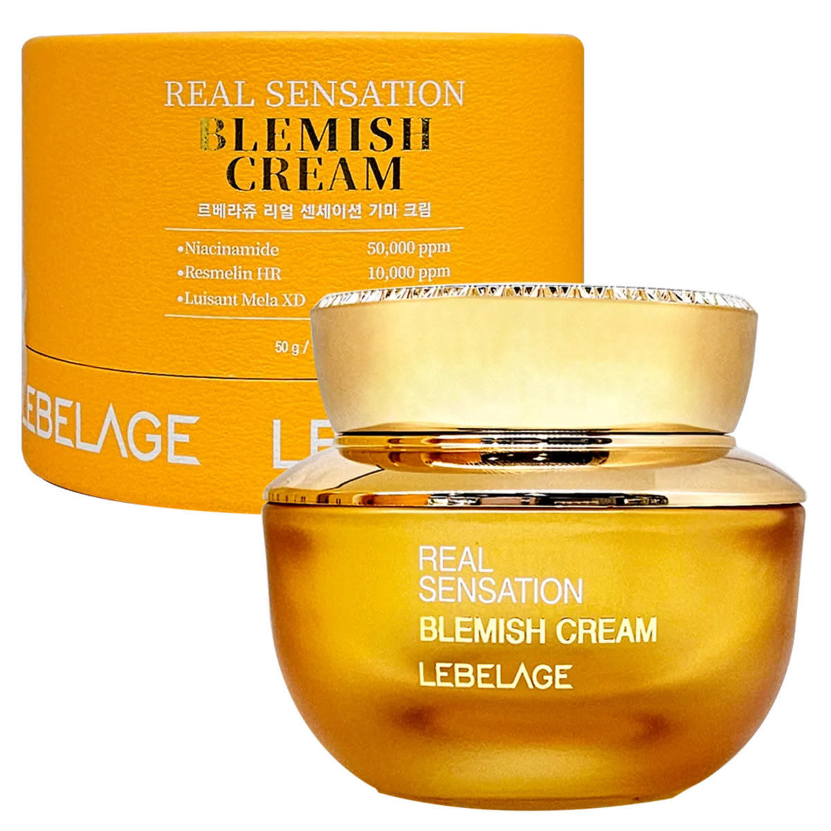 Crema pentru fata cu Niacinamide Blemish Real Sensation, 50g, Lebelage