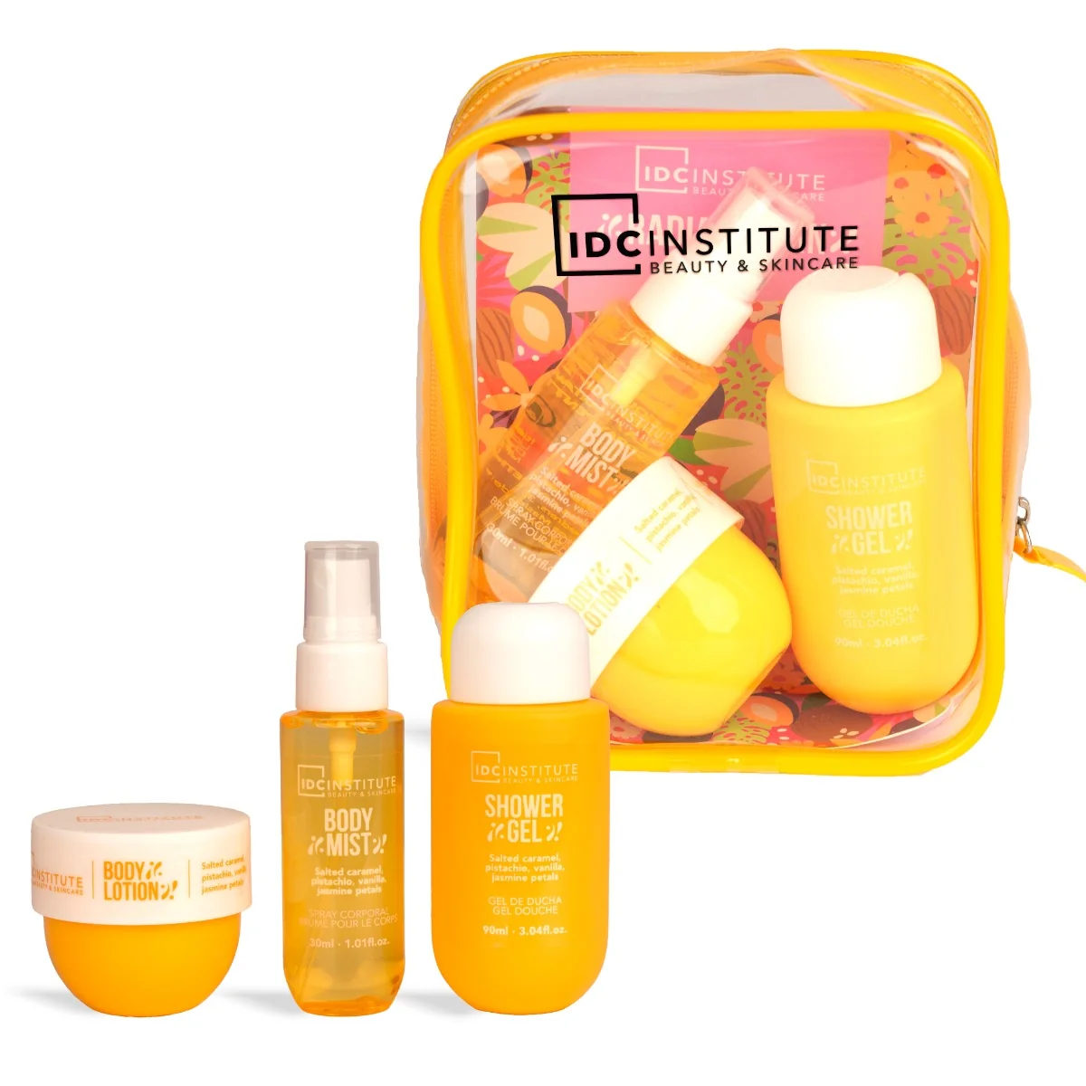 Set travel pentru ingrijirea corpului Radiant Skin, IDC Institute